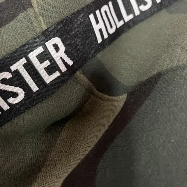 HOLLISTER 홀리스터 그린 카모 후드티 밀리터리 패션 미착용