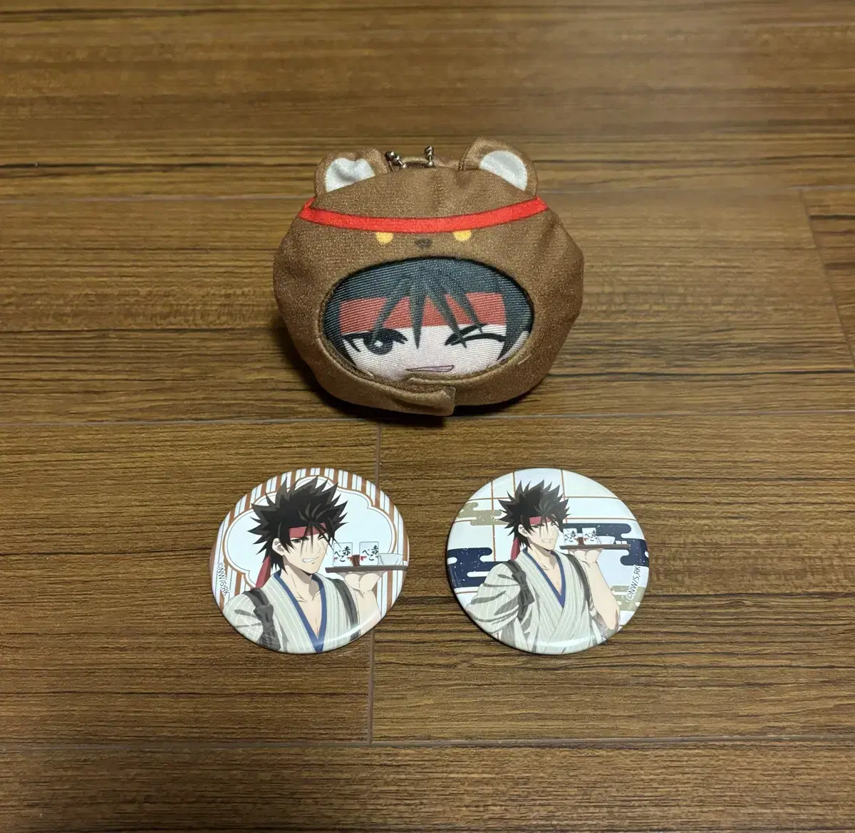 Wind Swordsman Sanosuke Anizukin Animal Manju Nui doll Canbadge Goods in Bulk