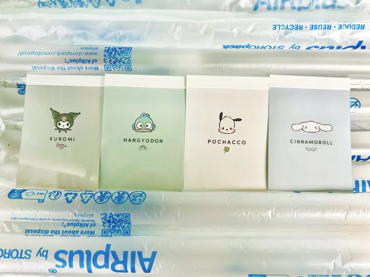 산리오 쿠로미 시나모롤 포챠코 한교동 떡메모지 다꾸용품 새제품