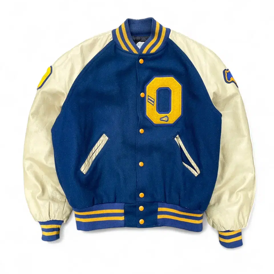 80s larry black O varsity jacket