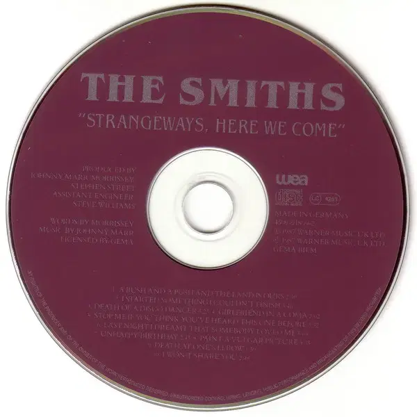 The Smiths - Strangeways, Here(CD)유럽반NM-