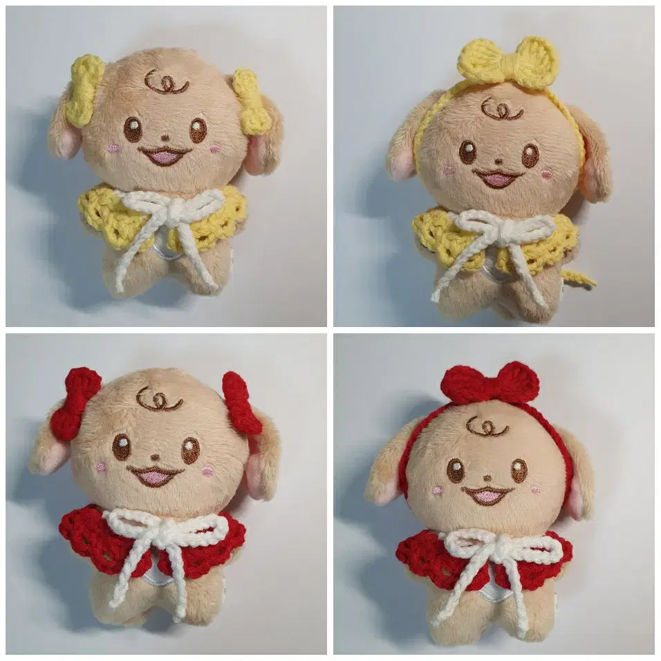 10cm doll clothes (mini ribbon + ribbon headband + cape set) 2 pieces 6,000 won