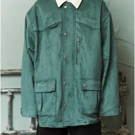 호노 Suede Work Jacket_Grass hono 자켓 OS