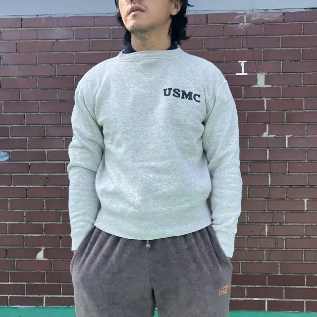 리얼맥코이 USMC 스웻셔츠 M