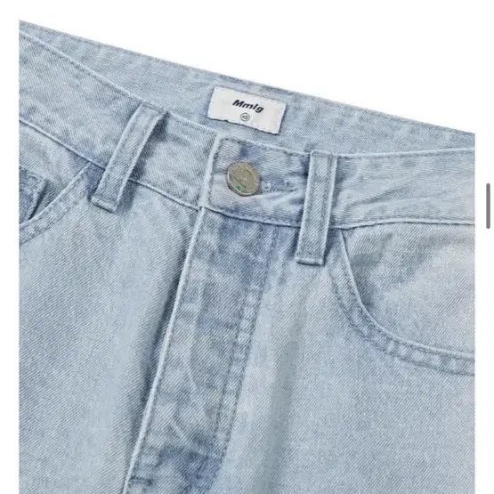 [Mmlg] WASHED DENIM PANTS (WASHED BLUE)