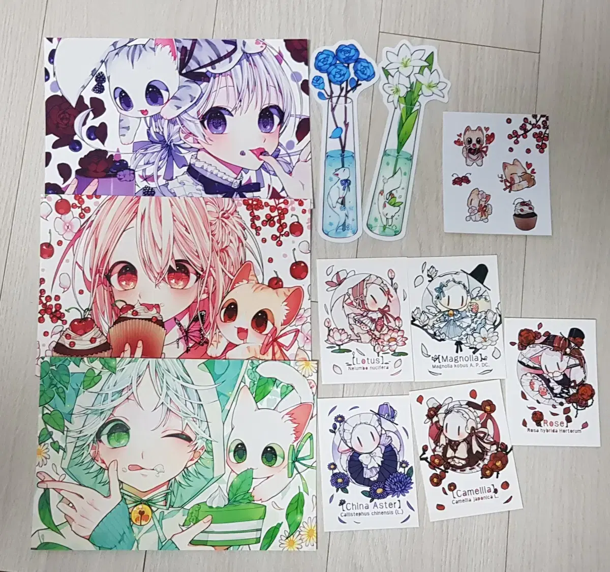 Cat Character Illustrations postcard Daku sticker Bookmarks Circo Goods bulk WTS