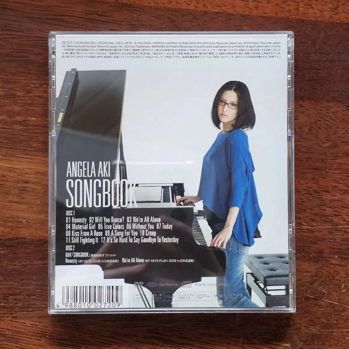 안젤라 아키 Angela Aki SONGBOOK CD DVD 중고