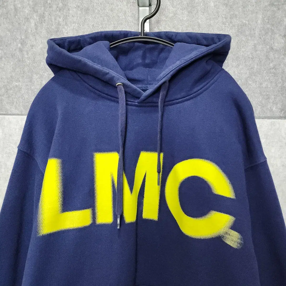 LMC 무빙 로고 남녀공용 기모 후드티셔츠 (사이즈 M/95)