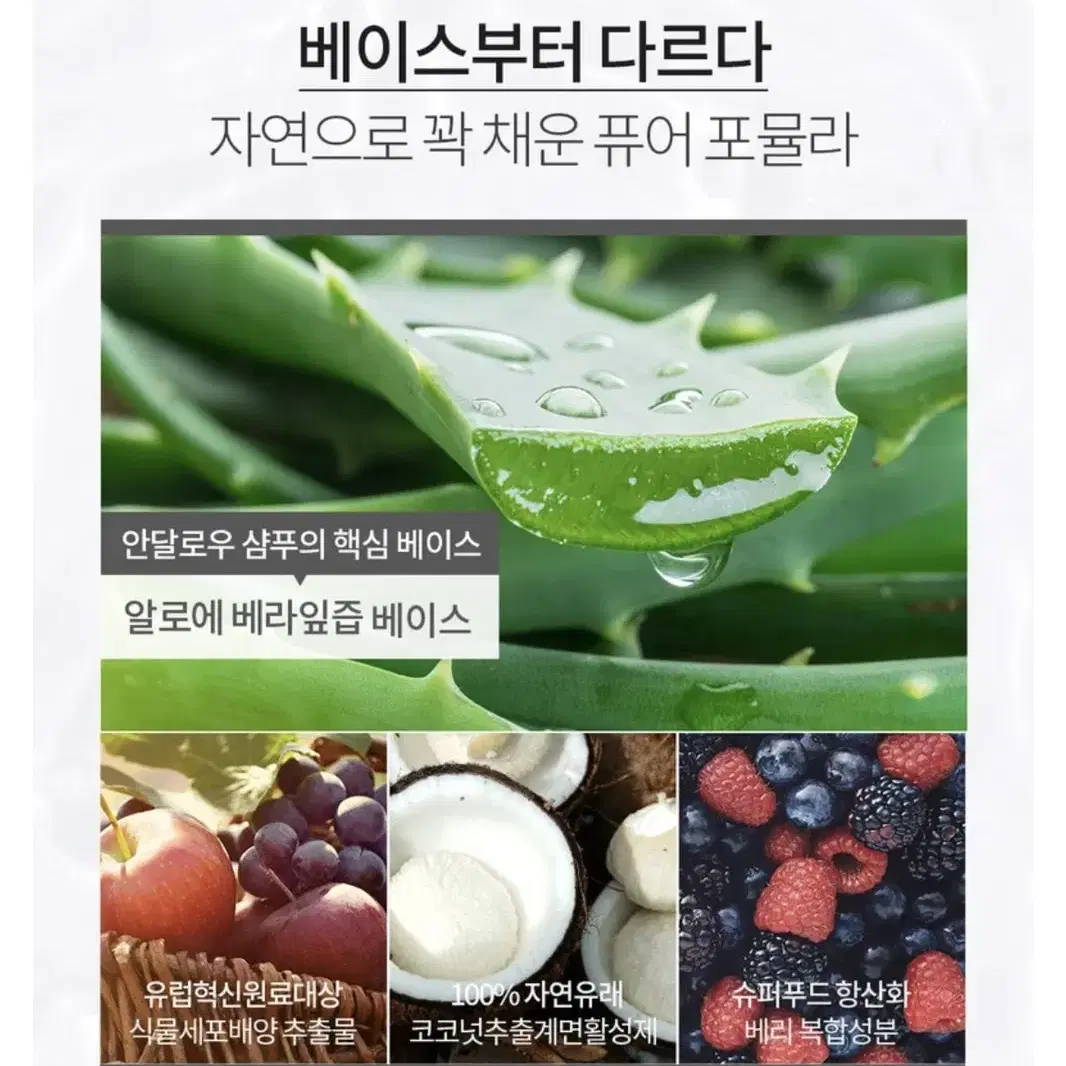 새상품) 안달로우 라벤더 & 비오틴 샴푸 풀 볼륨 340ml