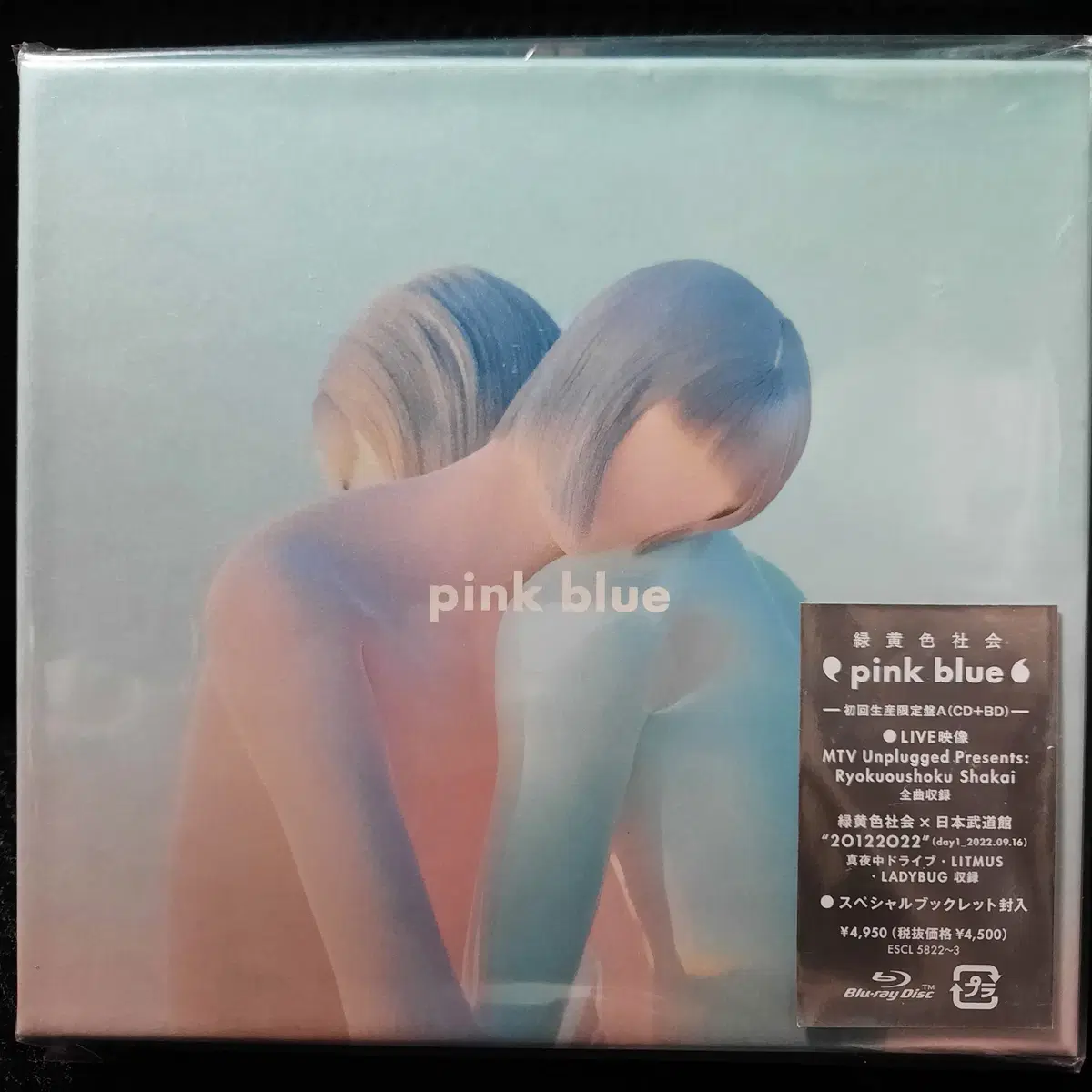 녹황색사회 pink blue CD 초회 한정 미개봉 신품