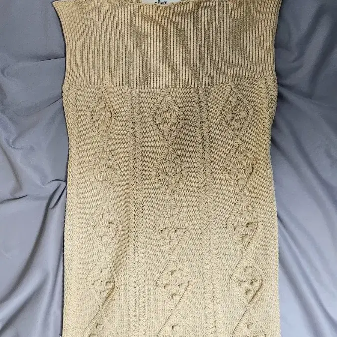 소프트서울 grape knit dress beige