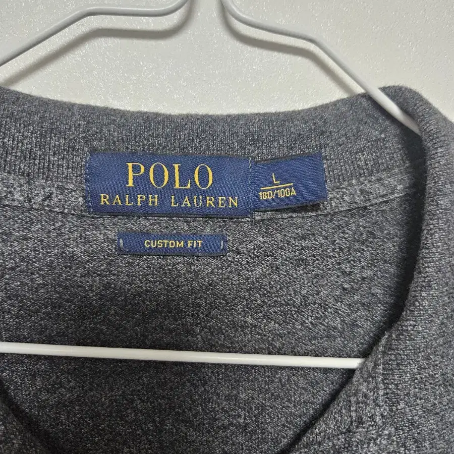 POLO 그레이 카라 티셔츠 (100-105)