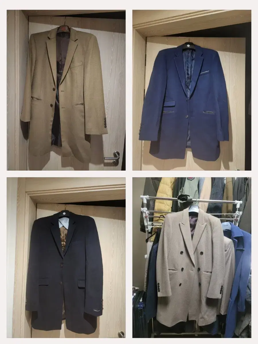 4 types of Domestic brand wool coats, 100 sizes, 3,000 won each