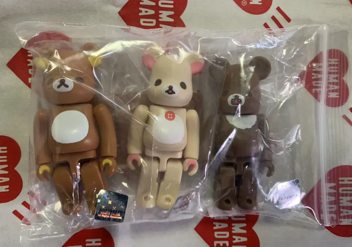 Bearbrick 45 Rilakkuma in 3 varieties bulk (unsealed)