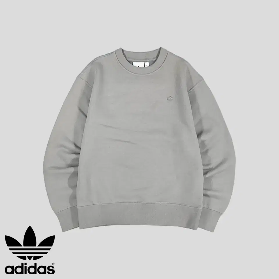 Adidas Gray Small Logo Contempo Crew Neck Cotton Poly T-Shirt M