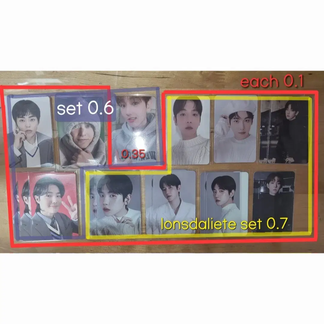 EXO Photo Card wts / seasons greetings tc Kunkon md Fanfare pre-order benefits