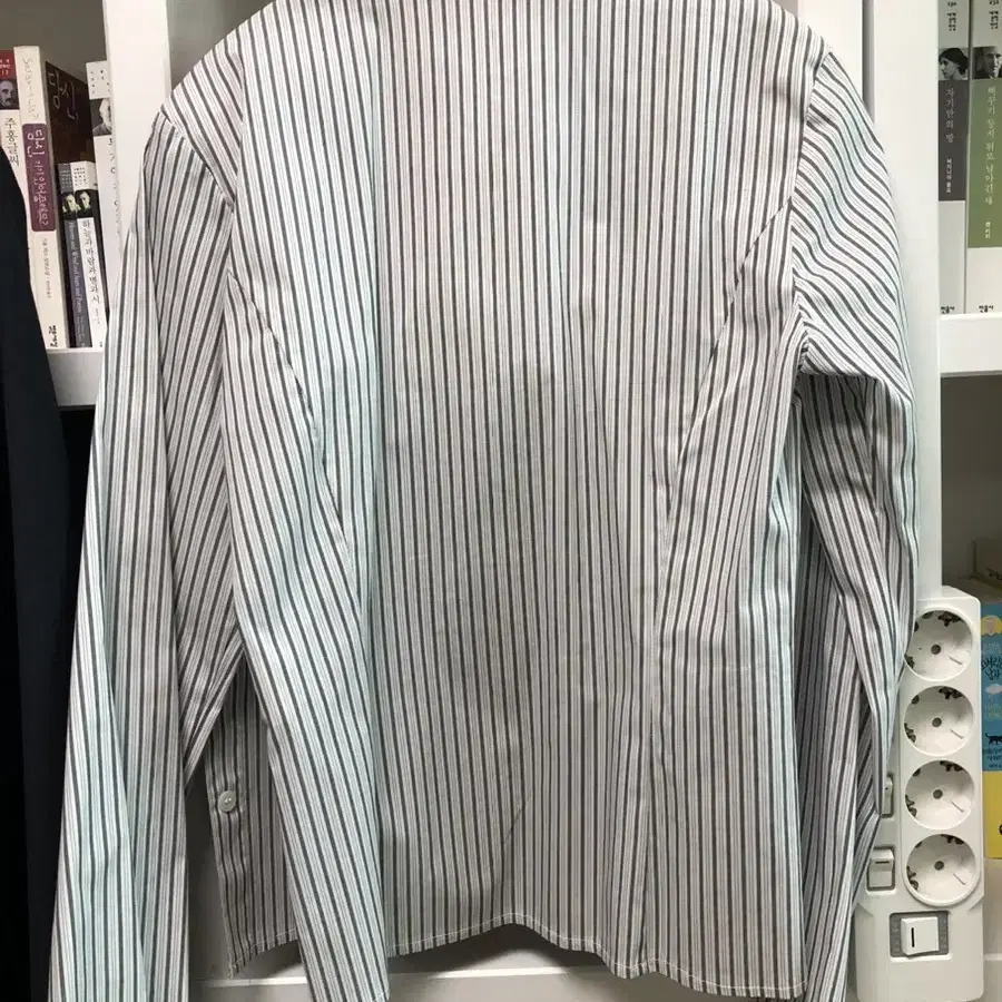 새상품 에프터먼데이 shady uniform stripe shirts차콜