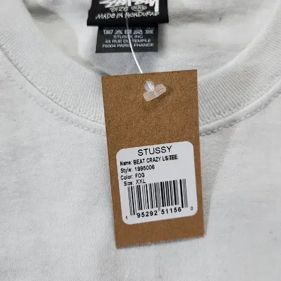 stussy beat crazy ls tee