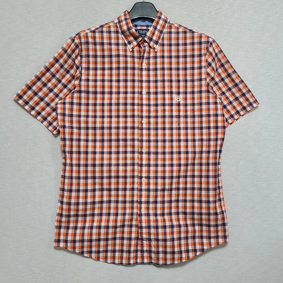 ㅡCHAPSCHAPS Check short sleeve shirt M100 ㅡ0408