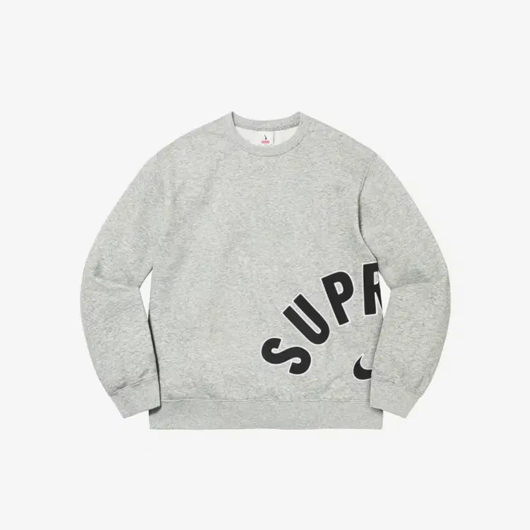 [L] Supreme x Nike Arc Crewneck Heather Gray