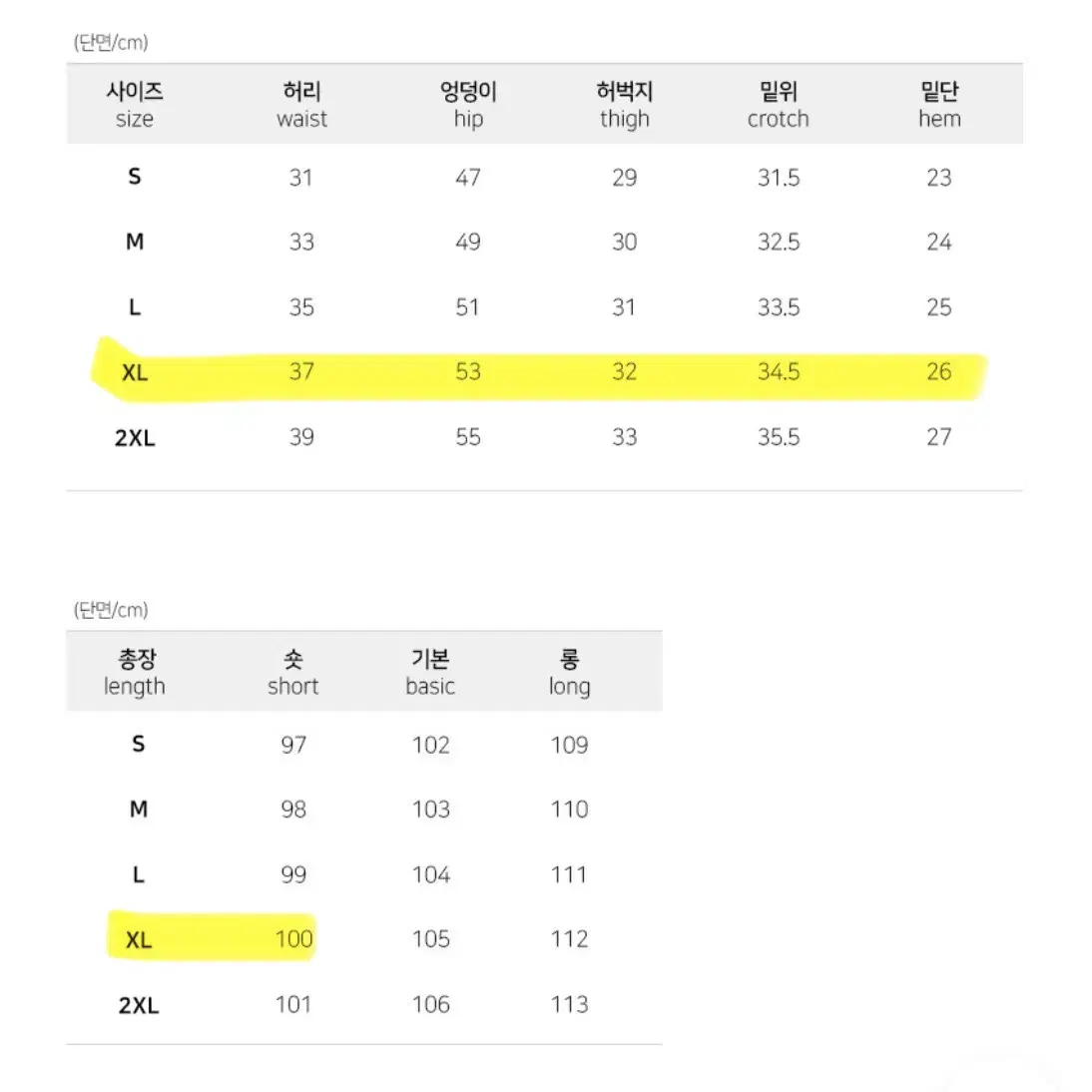 바잉몰 히든 밴딩 와이드 데님 팬츠 흑청 숏 XL