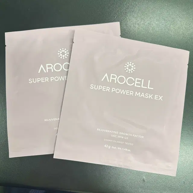 아로셀 슈퍼 파워 콜라겐 마스크팩 낱장 2장, 새제품 Arocell