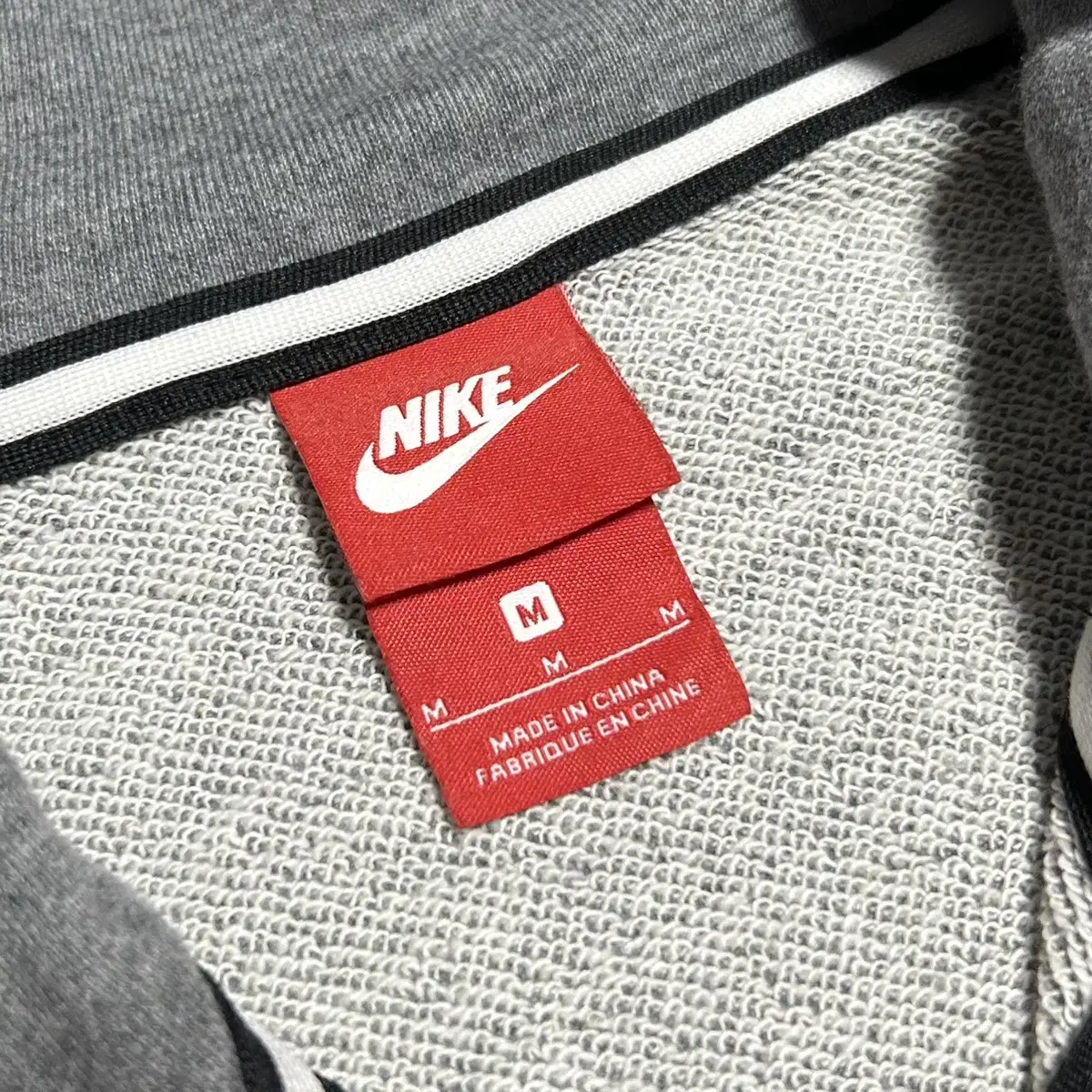 [ M ] Nike 나이키 챠콜 슬림핏 후드집업 자켓