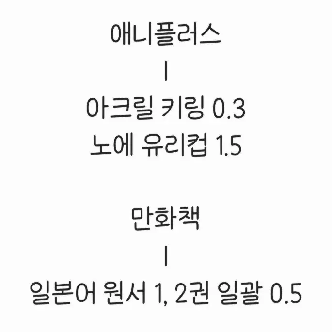 에눌가능 ! 급처 ! } 바니타스의 수기 애니플러스 굿즈