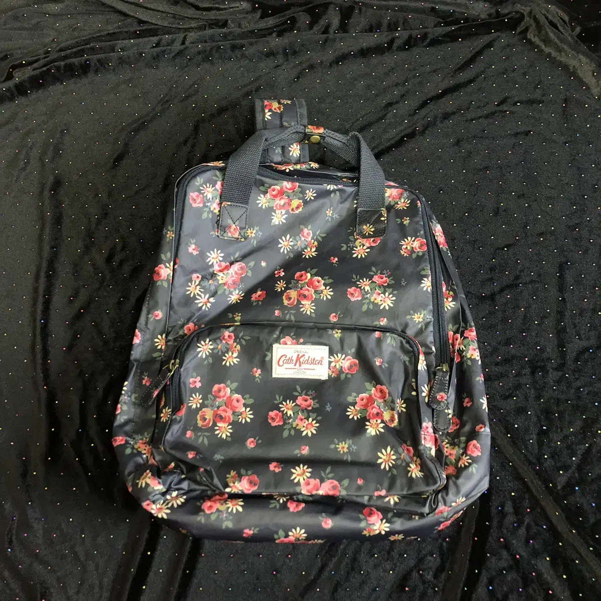 Vintage Cath Kidstion navy backpack