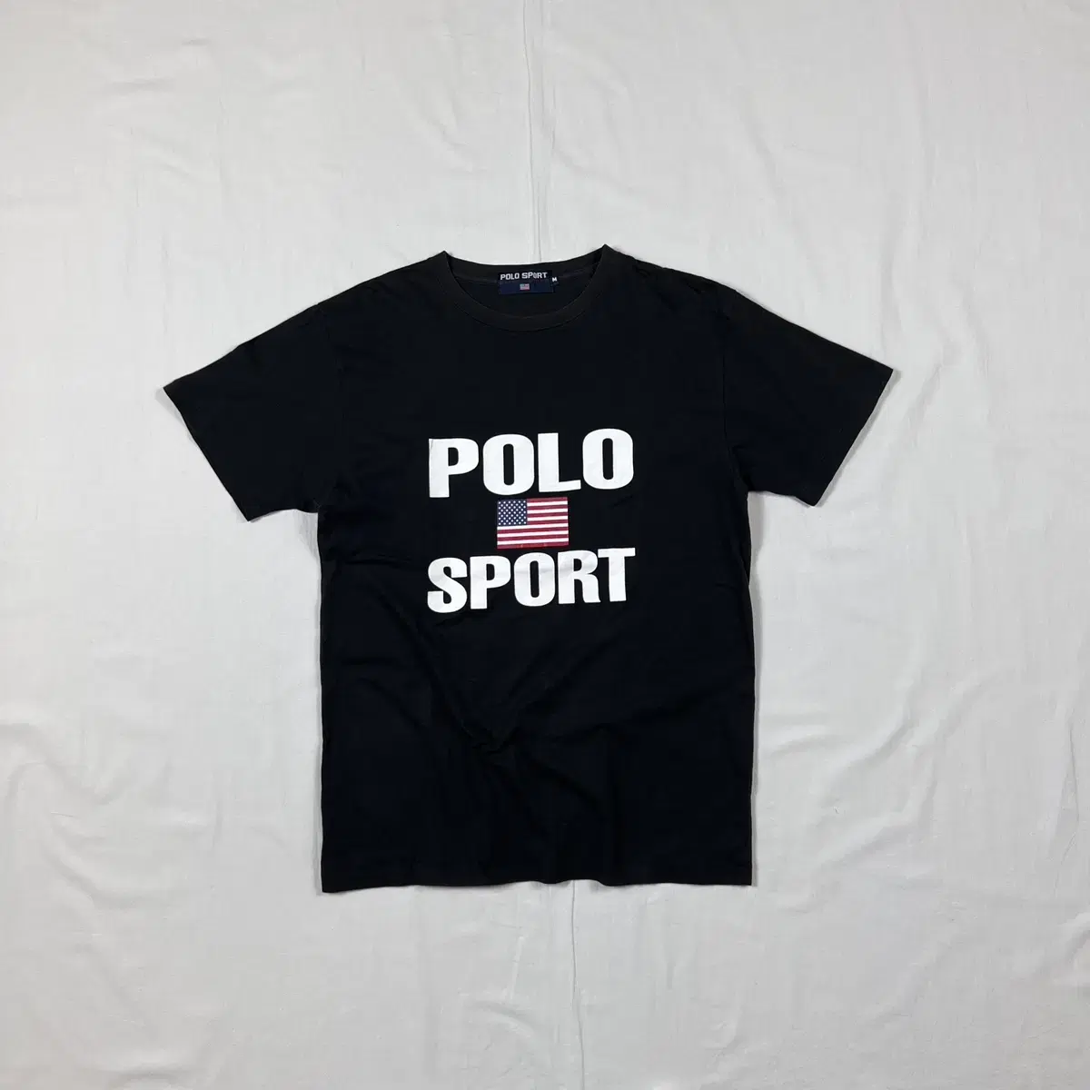 90s 폴로스포츠 polo sport 스펠아웃 프린트 반팔티