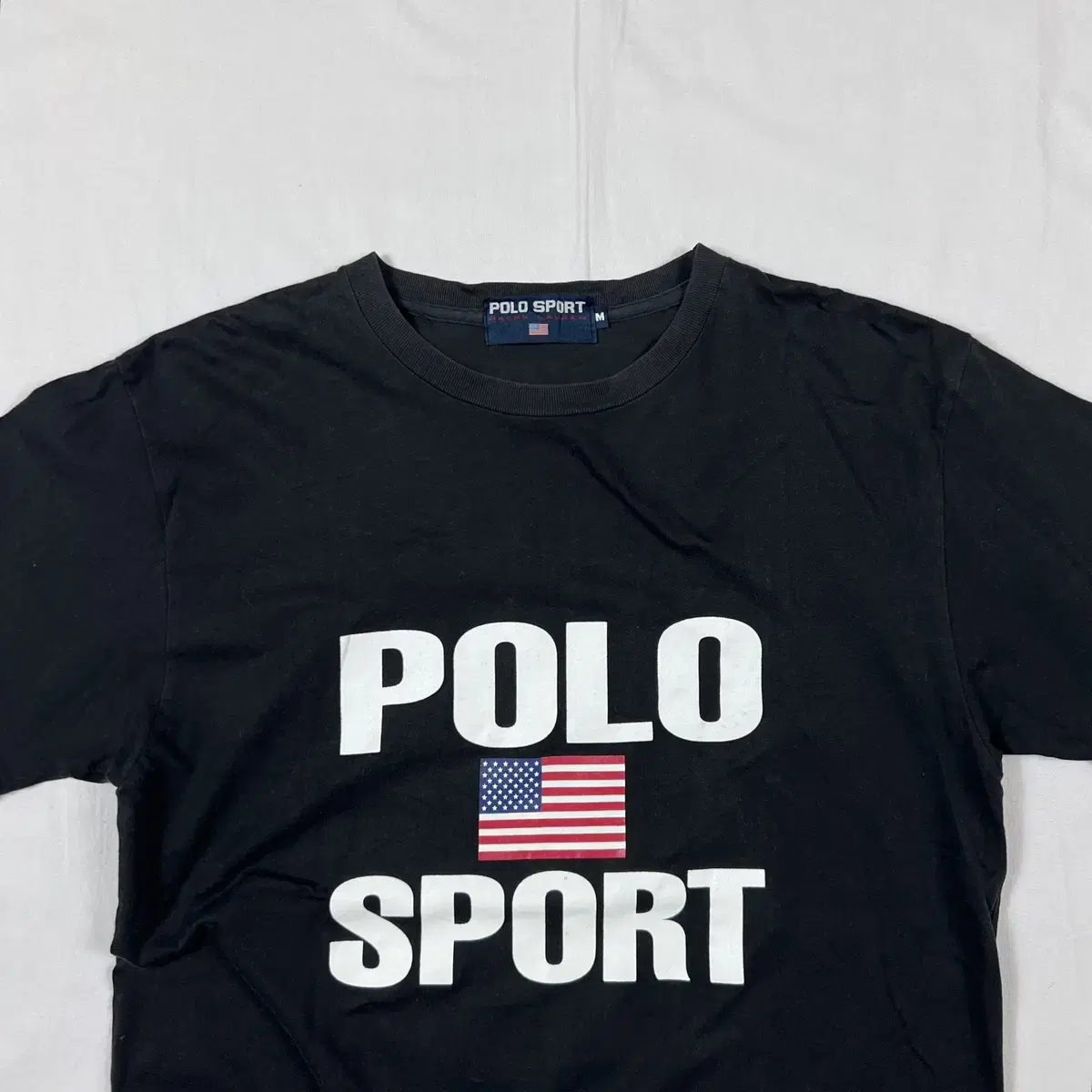 90s 폴로스포츠 polo sport 스펠아웃 프린트 반팔티