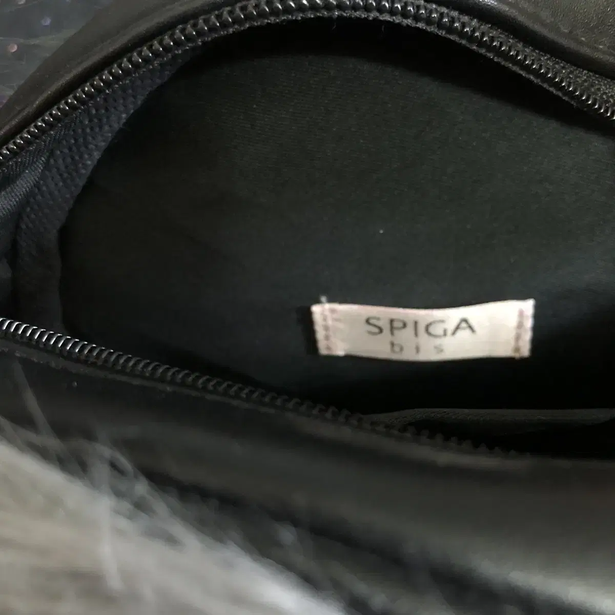 Vintage spiga bis fur mini bag