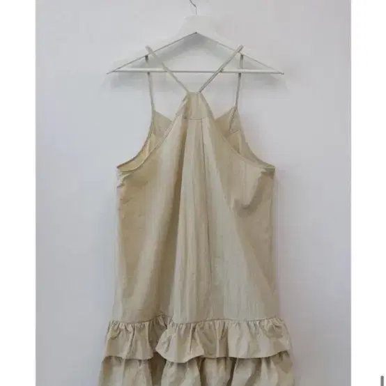 어나더랭귀지 frill nylon dress 레이어드 원피스