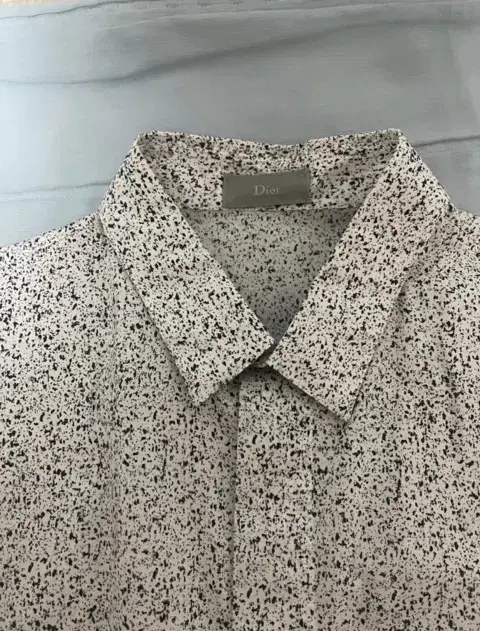 Dior Homme 15 pre-spring black splatter white shirt size 38