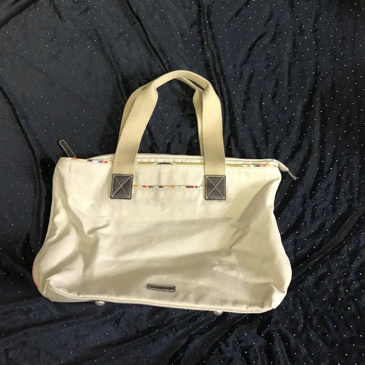 Vintage paul smith beige tote bag