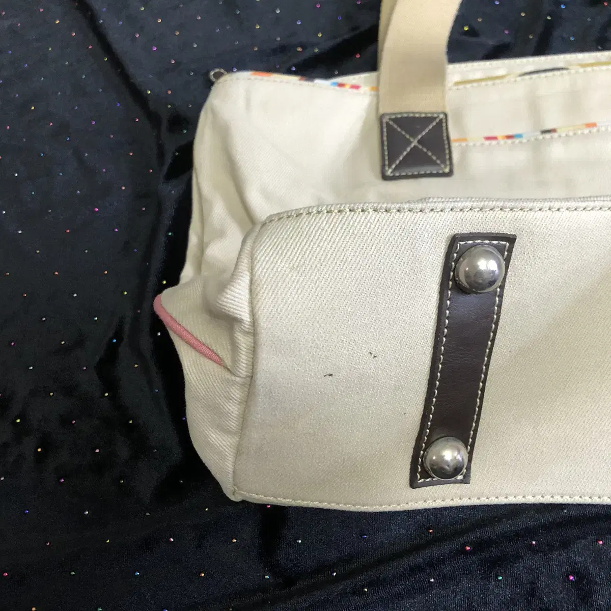 Vintage paul smith beige tote bag