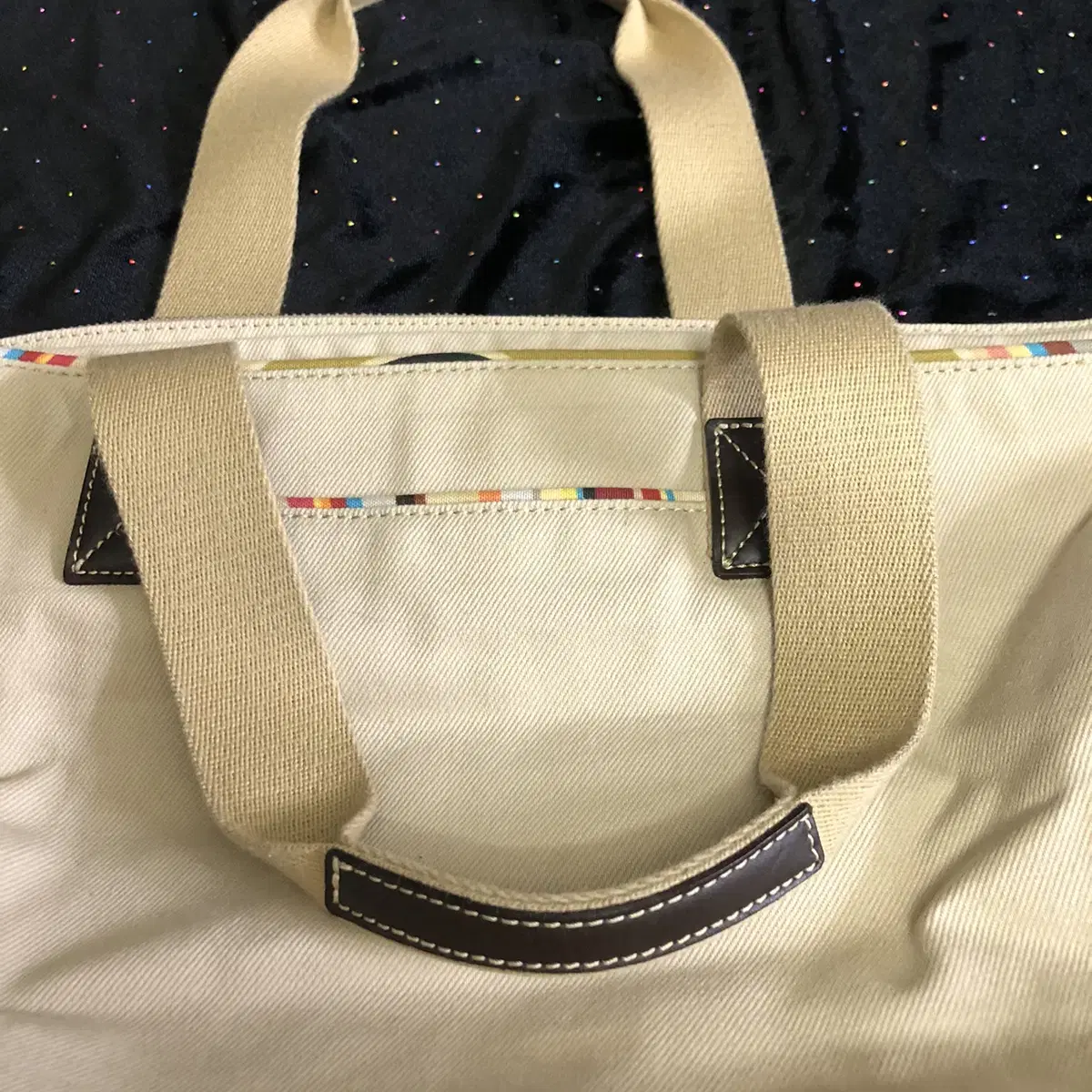 Vintage paul smith beige tote bag