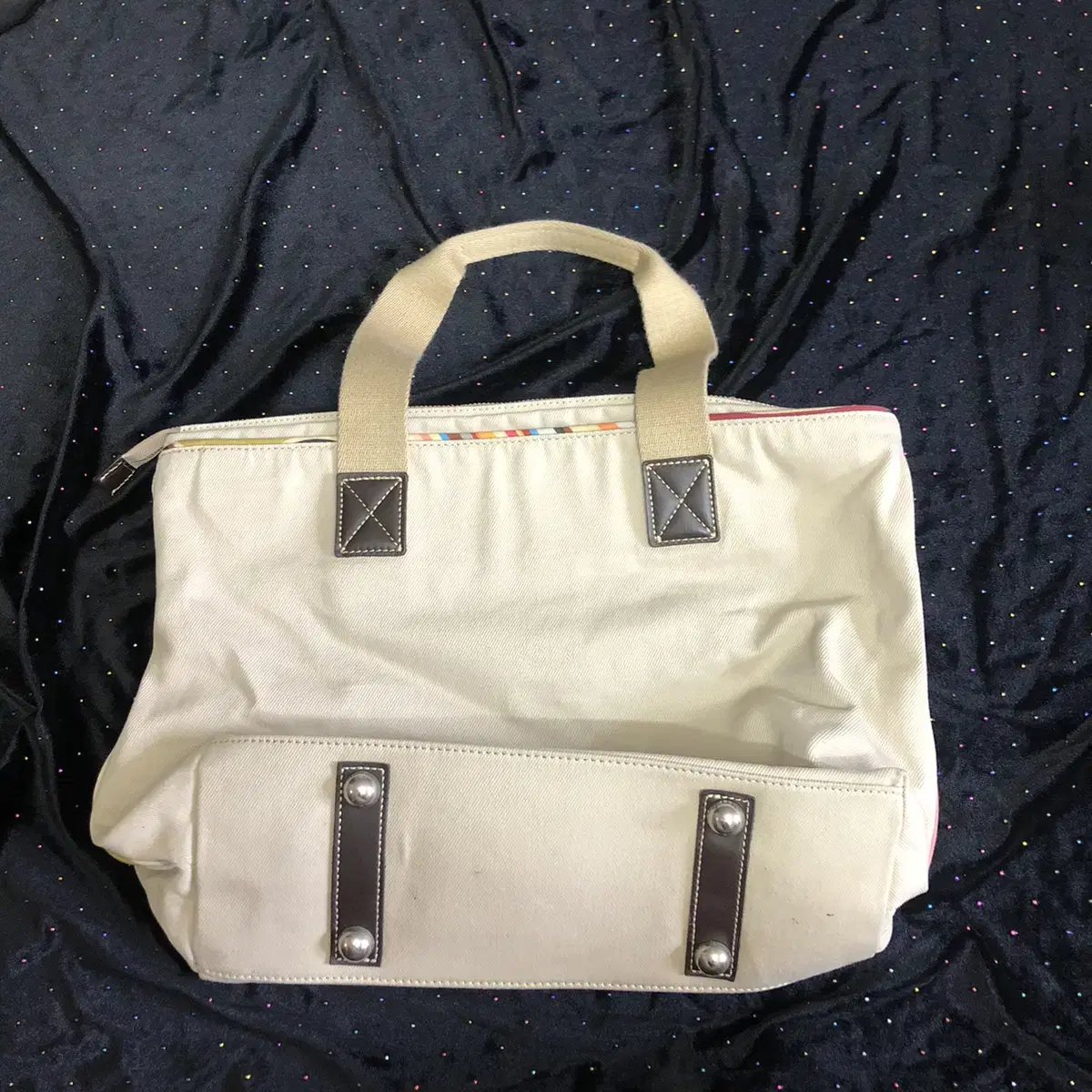 Vintage paul smith beige tote bag