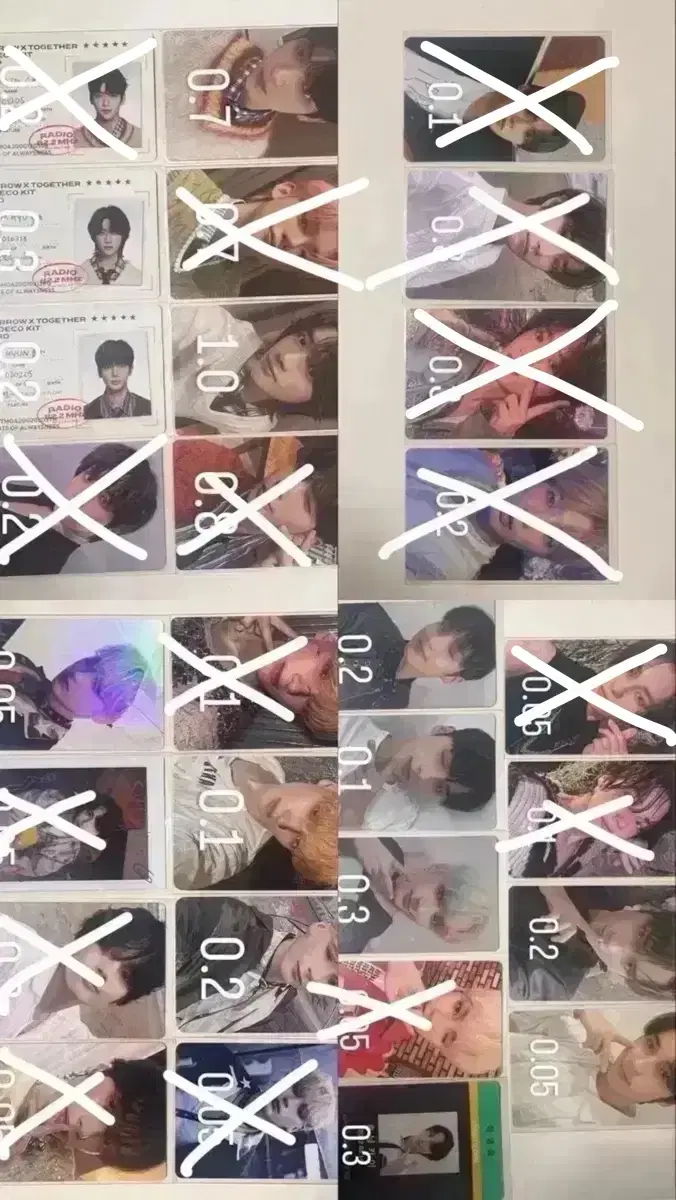 txt choi soobin choi yeonjun choi beomgyu kang taehyun hueningkai Bulk wts of photocards