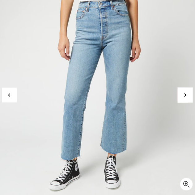 LEVI'S ribcage crop flare denim pants