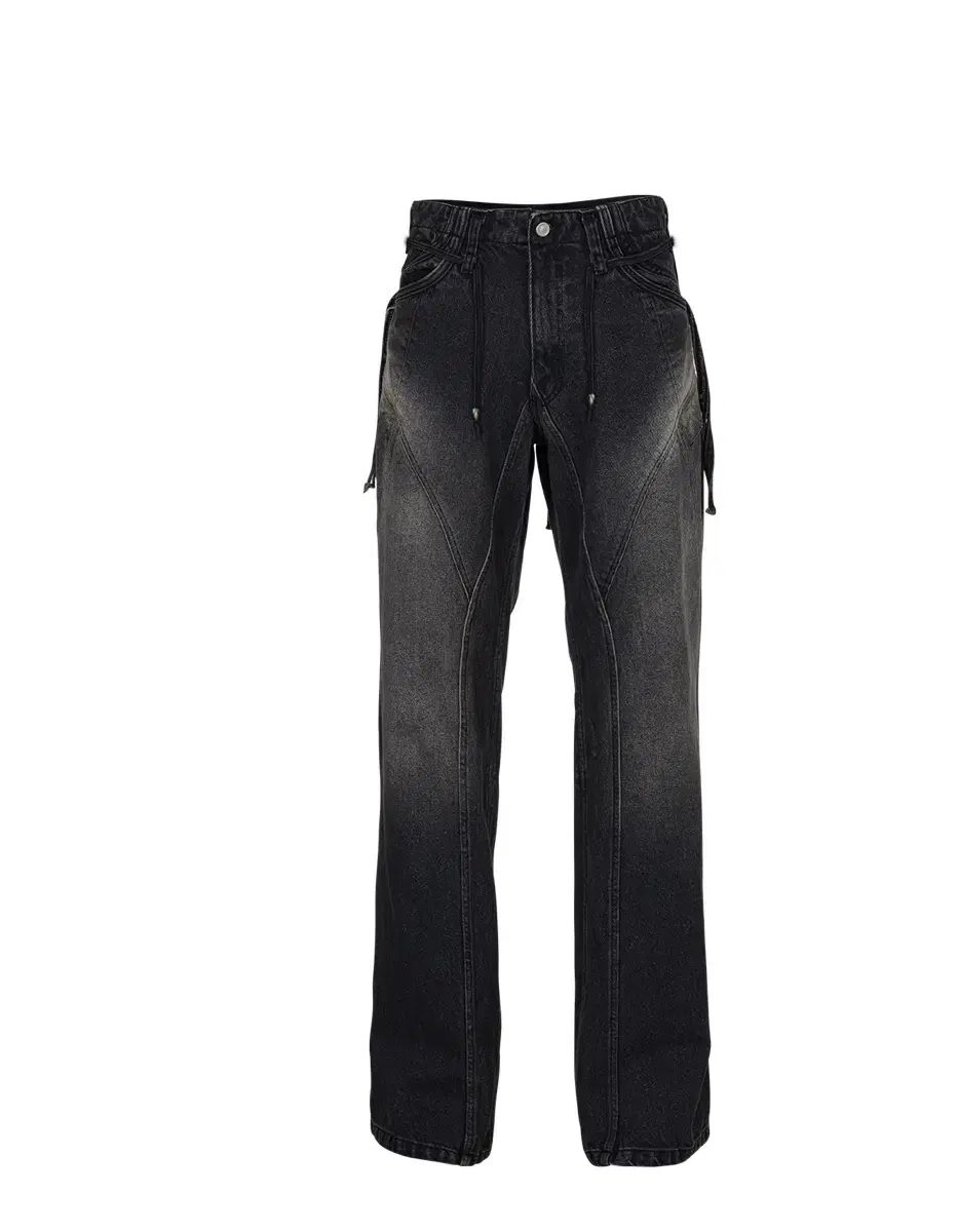 코스트퍼킬로 PULL BACK DENIM PANTS_BLACK s사이즈