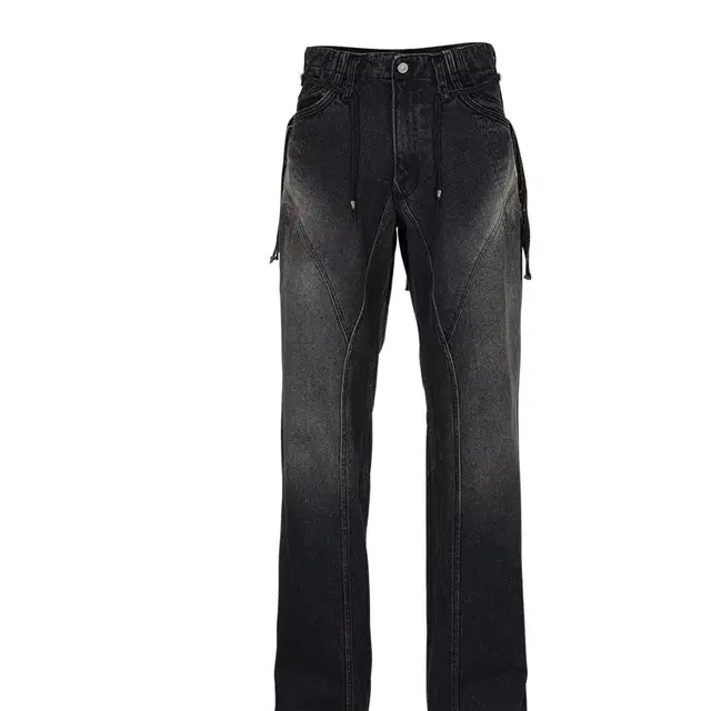 코스트퍼킬로 PULL BACK DENIM PANTS_BLACK s사이즈