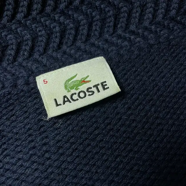 LACOSTE 라코스테 숄카라 울 니트 집업