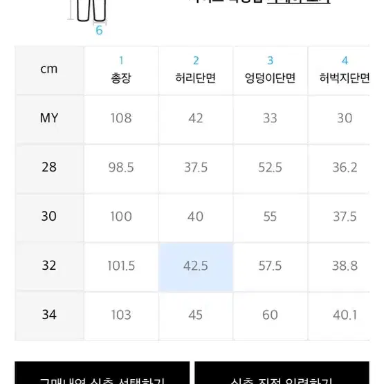 비슬로우 원턱 데님 판매 (M)