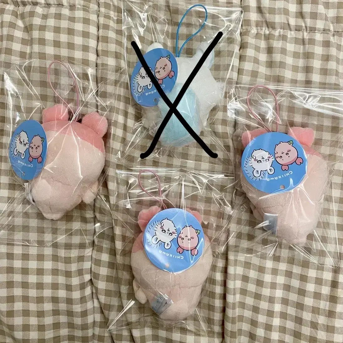 새상품) 먼작귀 치이카와 마스코트 카니 키링 12cm