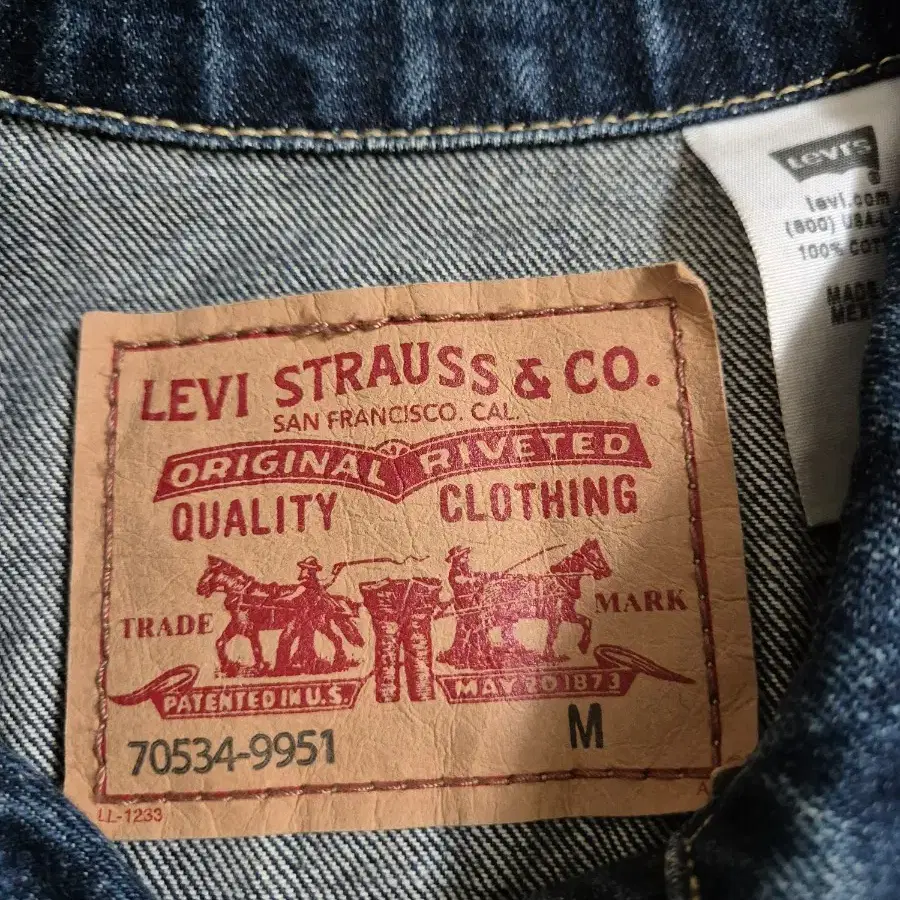 levis 1세대 데님 트러커 자켓