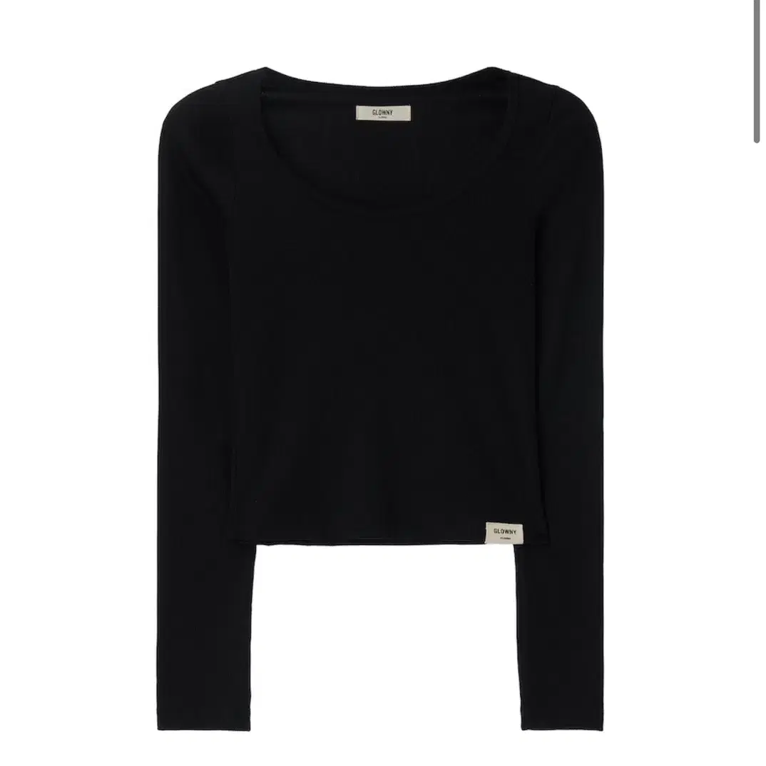 글로니 G CLASSIC RIB SCOOP LONG SLEEVE (BLA