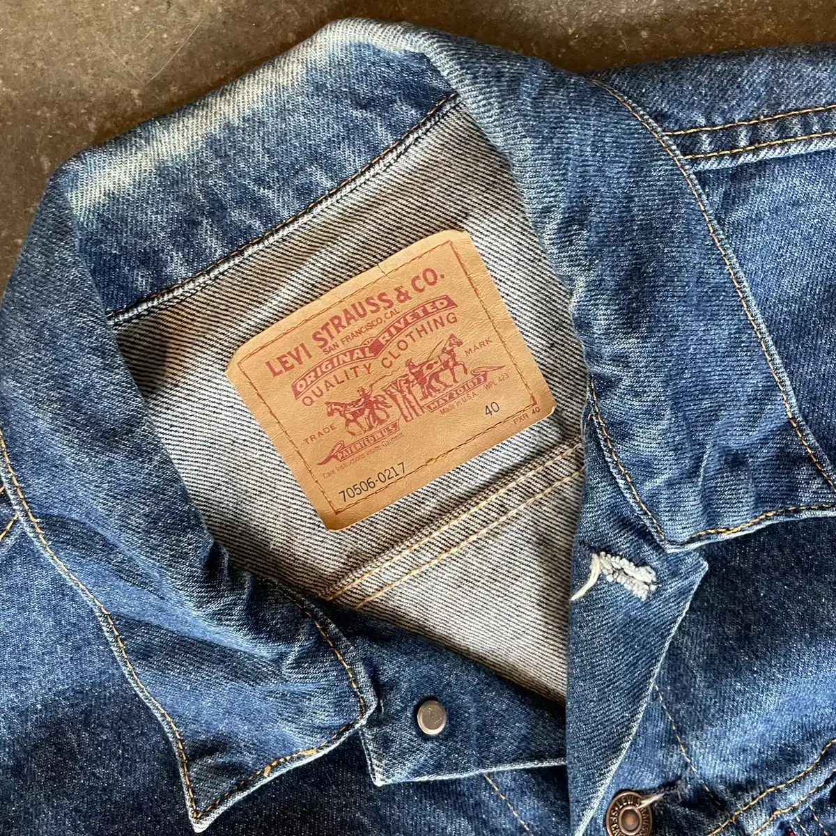 90s US Levi's 70506 trucker