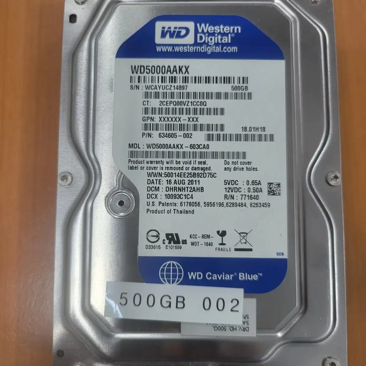 HDD 500GB 002