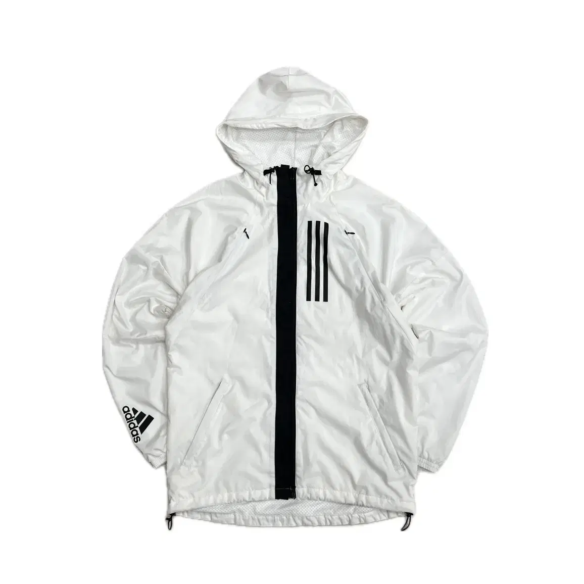 Adidas Wind Windbreaker Hooded Zip-Up Jacket 100 size L approx.